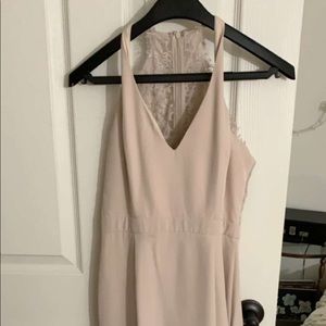 long pink prom dress